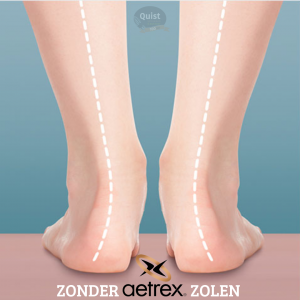 vorm voeten zonder Aetrex zolen