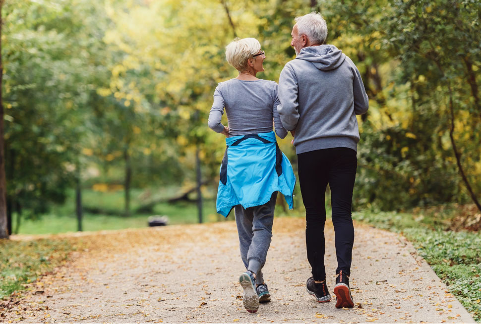 pijnvrij wandelen buiten